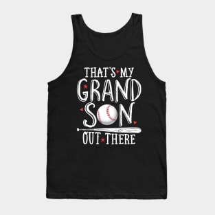 Thats My Grandson Out There Baseball Shirt Grandparents Tank Top